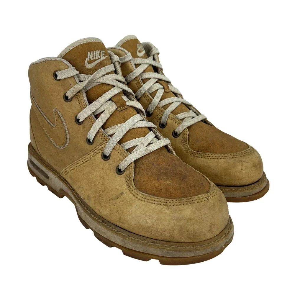 Vintage Nike Air Ecrof Boots Mens Size 9 Nubuck Leather Combat Ankle 308657-221